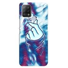Чехол с принтом для Tecno Pova (AlphaPrint - Знак сердечка)