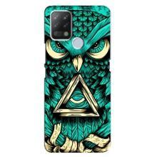 Чехол с птицами на Tecno Pova (VPrint) (Сова с глазом)