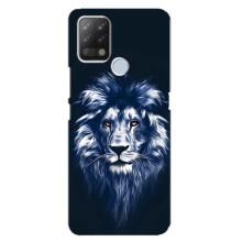 Чехол со Львом для Tecno Pova (VPrint) (Синий Лев)