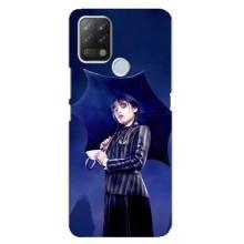 Чехлы Венсдей на Tecno Pova Уэнсдей (AlphaPrint) (Уэнздей с зонтом)