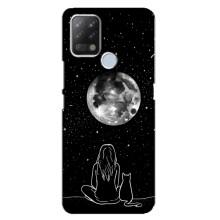 Чохол з малюнком кіт на Tecno Pova – Дівчина з котом