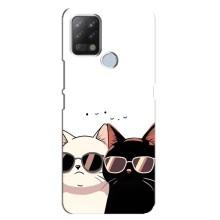 Чохол з малюнком кіт на Tecno Pova – Коти в окулярах
