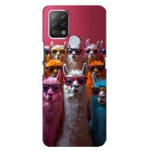 Чохол з принтом стильні тварини для ТЕКНО Пова – Лами в окулярах