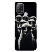 Чохол з принтом стильні тварини для ТЕКНО Пова – Овечка в окулярах