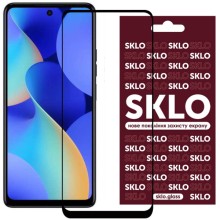 Захисне скло SKLO 3D (full glue) для TECNO Spark 10 Pro – Чорний