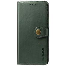 Кожаный чехол-книжка GETMAN Gallant (PU) для TECNO Spark 10 Pro – Зеленый
