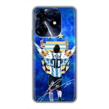 Чехлы для TECNO Spark 10 Pro (Leo чемпион) (AlphaPrint) (Месси сборная)