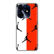 Чехлы для TECNO Spark 10 Pro - с картинкой JORDAN (AlphaPrint) (Лого Джордан)