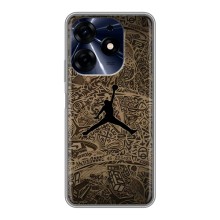 Чехлы для TECNO Spark 10 Pro - с картинкой JORDAN (AlphaPrint) (Logo Jordan)