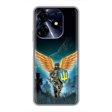 Чехлы с картинкой ЗСУ для TECNO Spark 10 Pro (AlphaPrint) (Солдат ЗСУ)