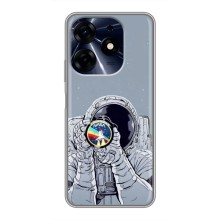 Чехол NASA для TECNO Spark 10 Pro (AlphaPrint) (Космонавт фото)
