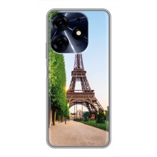 Чехол Эйфелева Башня для TECNO Spark 10 Pro - (AlphaPrint) (Дорога в Париж)