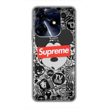 Чехол с Брендами одежды на Техно Спарк 10 про – Supreme Маус