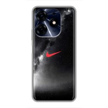 Чехол для TECNO Spark 10 Pro - с принтом Найк (AlphaPrint) (Найк красный)