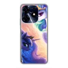 Чехол для Техно Спарк 10 Про - (Единорожки - Новинки) (AlphaPrint) (Единорожки)