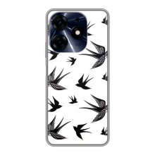 Чехол с птицами на TECNO Spark 10 Pro (VPrint) (Ласточки)