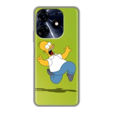 Чехол с Симпсонами для TECNO Spark 10 Pro (VPrint) (Гомер Симпсон)