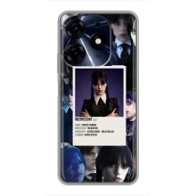 Чехлы Венсдей на TECNO Spark 10 Pro Уэнсдей (AlphaPrint) (коллаж Уэнздей)
