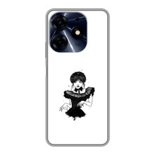 Чехлы Венсдей на TECNO Spark 10 Pro Уэнсдей (AlphaPrint) (танец Уэнздей)