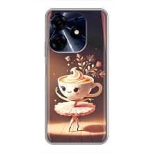 Чехол с мемом Тралалело тралала на TECNO Spark 10 Pro (Балерина капучина)