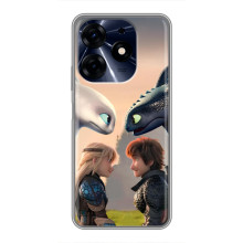 Чехол как приручить дракона на TECNO Spark 10 Pro – Гикавка и Астрид