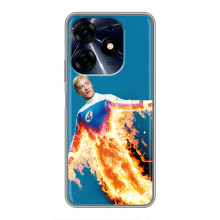 Чехол с принтом Фантастическая четверка для TECNO Spark 10 Pro – Человек-Факел