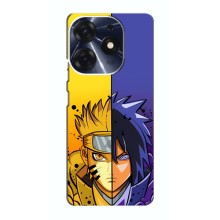 Купить Чехлы на телефон с принтом Anime для Техно Спарк 10 про (Naruto Vs Sasuke)