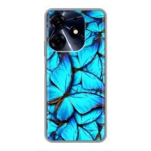 Силиконовый бампер с картинкой животных для TECNO Spark 10 Pro (Крылья бабочек)