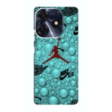 Силиконовый Чехол Nike Air Jordan на Техно Спарк 10 про – Джордан Найк