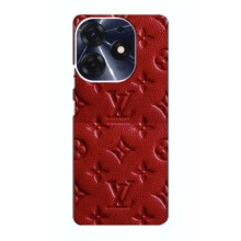 Текстурный Чехол Louis Vuitton для Техно Спарк 10 про – Красный ЛВ