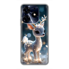 Яркий чехол для TECNO Spark 10 Pro с Зимними Оленятами