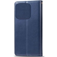 Кожаный чехол-книжка GETMAN Gallant (PU) для TECNO Spark 10 – Синий