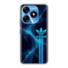 Чехлы Адидас для TECNO Spark 10 (AlphaPrint) (Синий Адидас)