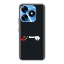 Чехлы (ART) Цветы на TECNO Spark 10 (VPrint) (Неожиданные цветы)