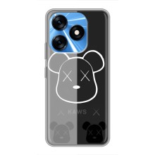 Чехлы для TECNO Spark 10 - Bearbrick Louis Vuitton (PREMIUMPrint) (БеарБрик глаза)