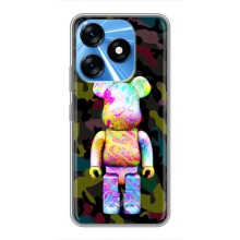 Чехлы для TECNO Spark 10 - Bearbrick Louis Vuitton (PREMIUMPrint) (Яркий Bearbrick)