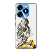Чехлы Доброго вечора, ми за України для Техно Спарк 10 (AlphaPrint) (Победа)