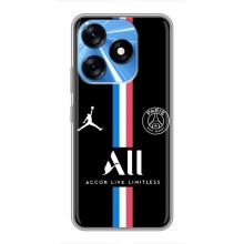 Чехлы PSG для TECNO Spark 10 (AlphaPrint) (футболка ПСЖ)