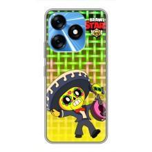 Чехлы Brawl Stars для TECNO Spark 10 (AlphaPrint) – Поко в самбреро