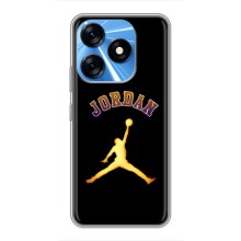 Чохли для TECNO Spark 10 - з картинкою JORDAN (AlphaPrint) (Jordan Gold)