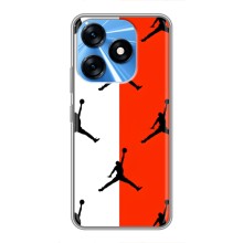 Чохли для TECNO Spark 10 - з картинкою JORDAN (AlphaPrint) (Лого Джордан)