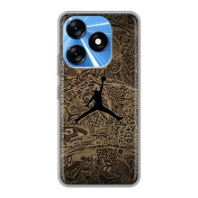 Чохли для TECNO Spark 10 - з картинкою JORDAN (AlphaPrint) (Logo Jordan)
