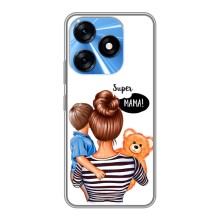 Чохол з друком для TECNO Spark 10 - (Мама з дитинкою) (AlphaPrint) (Мама з синочком)