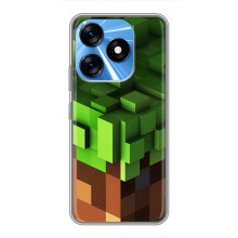 Чехол Майнкрафт на TECNO Spark 10 (AlphaPrint) Minecraft (текстура Майнкрафт)