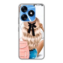 Чехол с печатью для TECNO Spark 10 - (Мода) (AlphaPrint) (Путешествие)