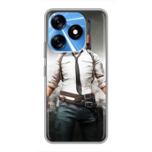 Чехол PUBG для Техно Спарк 10 (AlphaPrint) (Пабг мен)