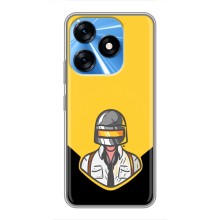 Чехол PUBG для Техно Спарк 10 (AlphaPrint) (Пабг в шлеме)