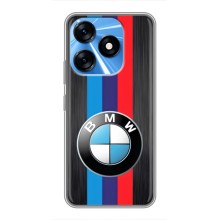 Чехол для Техно Спарк 10 - с принтом БМВ (AlphaPrint) (Лого BMW)