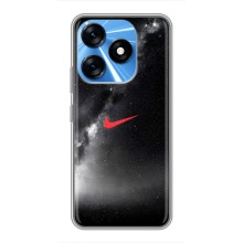 Чехол для TECNO Spark 10 - с принтом Найк (AlphaPrint) (Найк красный)