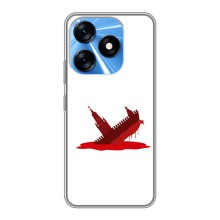 Чехол с принтом (Русский корабль...) для Техно Спарк 10 (AlphaPrint) (Кремлевский Корабль)